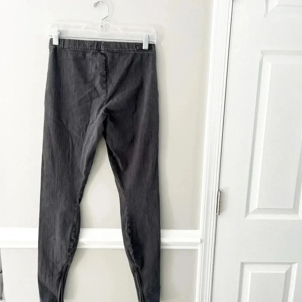 Joe’s Jeggings Pull On Stretch Leggings Gray Jeans Ankle Zip Size Small